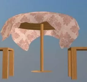 Dinning Table Chair Set 3d model