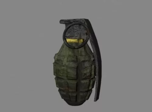 Grenade Weapon 3d model Grenade Weapon 3d model