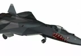 Sukhoi T50 Aircraft 3d model