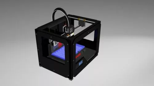 Lowpoly Inkjet Printer 3d model