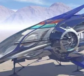 Alien Interceptor Spacecraft 3d model