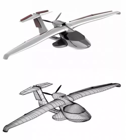 Icon A5 Aircraft 3d model Icon A5 Aircraft 3d model