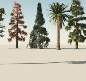 Summer Trees 3d model