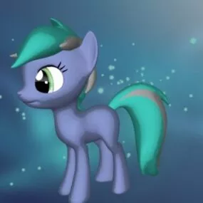 Pony Cartoon Character 3d model