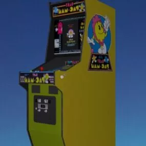 Baby Pac-man Upright Arcade Machine 3d model