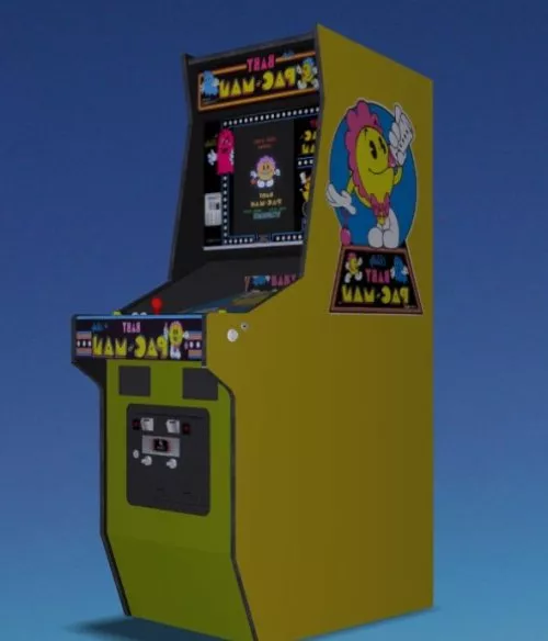 Baby Pac-man Upright Arcade Machine 3d model Baby Pac-man Upright Arcade Machine 3d model
