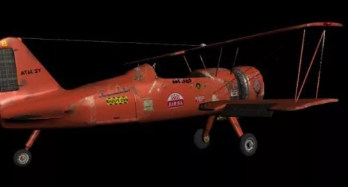 Biplane Airplane 3d model Biplane Airplane 3d model