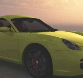 Porsche Cayman Car  Free 3d model