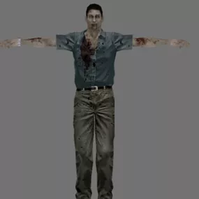 Zombie Man 3d model