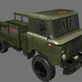 Gaz 66 Military Truck 3d model
