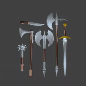 Medivial Sword Weapons 3d model