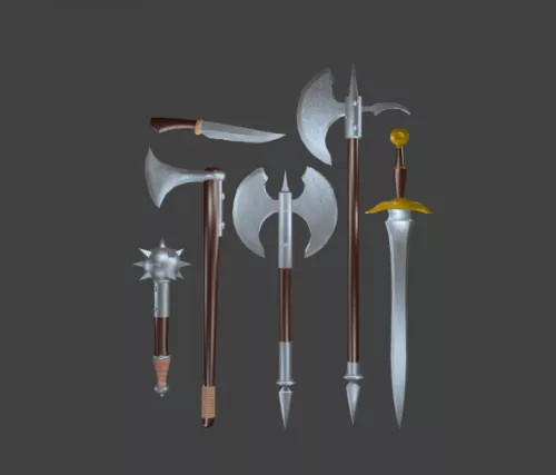 Medivial Sword Weapons 3d model Medivial Sword Weapons 3d model
