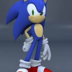 Sonic Character 3d model