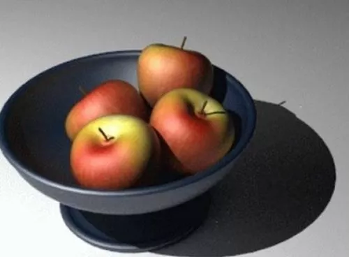 Fruit Apples In Disk 3d model Fruit Apples In Disk 3d model
