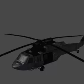 Miltary Helicopter 3d model