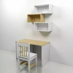 Kid Table 3d model