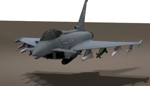 Eurofighter Typhoon Aircraft 3d model Eurofighter Typhoon Aircraft 3d model