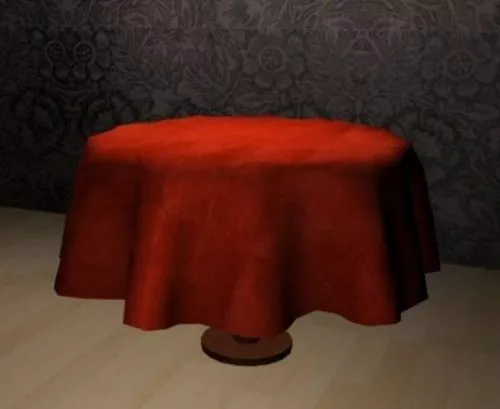 Tablecloth Round Shape 3d model