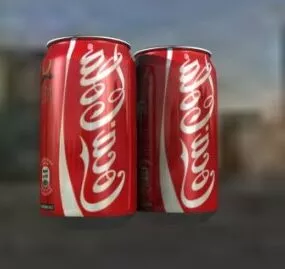 Realistic Cocacola Can 3d model