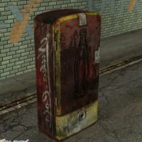 Fridge Cola Box 3d model