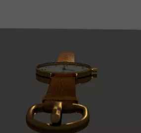 Old Wrist Watch 3d model