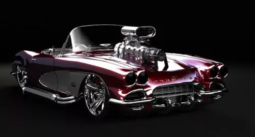 1961 Corvette Car 3d model 1961 Corvette Car 3d model