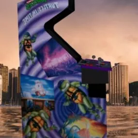 Tmnt2 Upright Arcade Machine 3d model