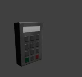 Electronic Lock Password Panel 3d model