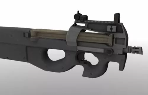 P90 Machine Gun 3d model P90 Machine Gun 3d model