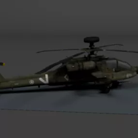 Bf2 Apache Helicopter 3d model