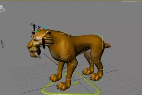 Sabretooth Tiger Rigged 3d model Sabretooth Tiger Rigged 3d model