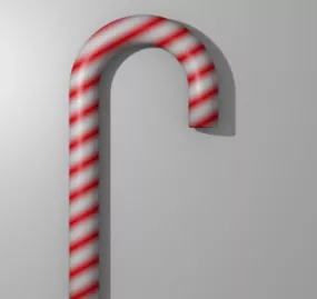 Christmas Candy Cane 3d model