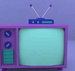 Cartoon Television 3d model
