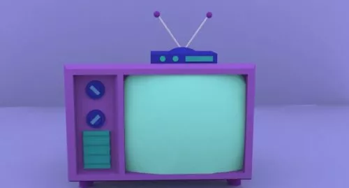 Cartoon Television 3d model Cartoon Television 3d model