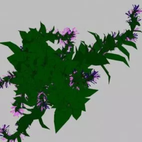 Wild Simple Flower Tree 3d model