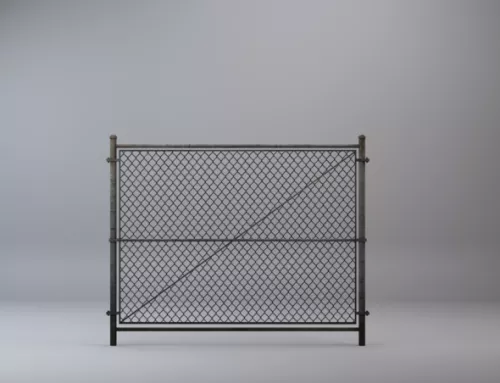Iron Fence With Texture 3d model
