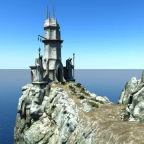 Broken Tower 3d model