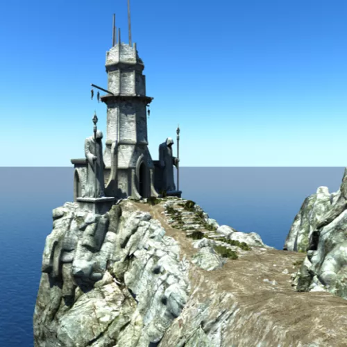 Architecture Watch Tower Building 3d model