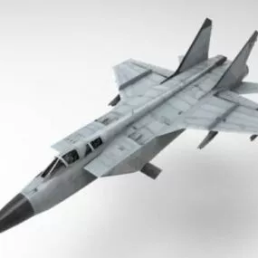 Mig25 Foxbat Aircraft 3d model