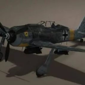 German Airplane Fw190 3d model