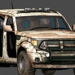 Dodge Old Car 3d model