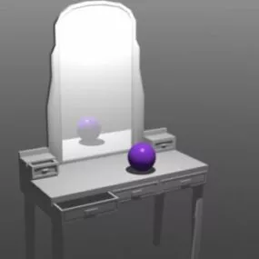MakeUp Desk Furniture 3d model