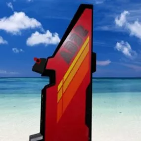 Hang On Upright Arcade Machine 3d model
