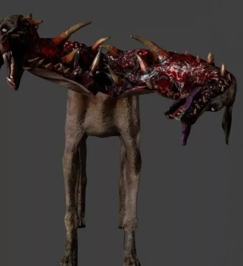 Zombie Dog Character 3d model Zombie Dog Character 3d model