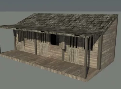 Stable House Free 3d Model - .3ds, .Fbx, .Obj - Open3dModel