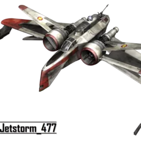 Arc170 Fighter Aircraft 3d model