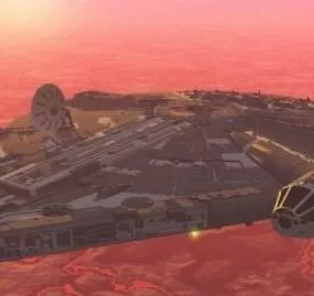 StarWars Falcon Aircraft 3d model