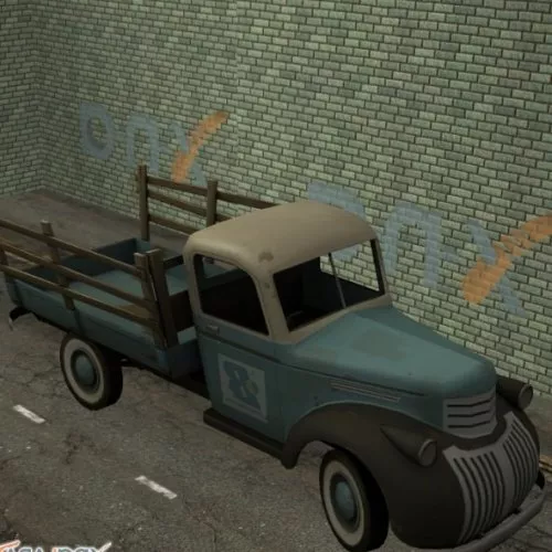 Old Truck Pickup 3d model