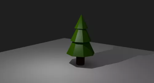 Realistic Christmas Pine Tree 3d model