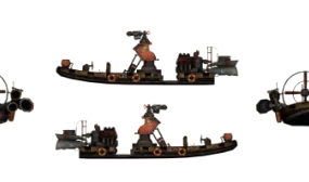 Hovercraft Boat 3d model